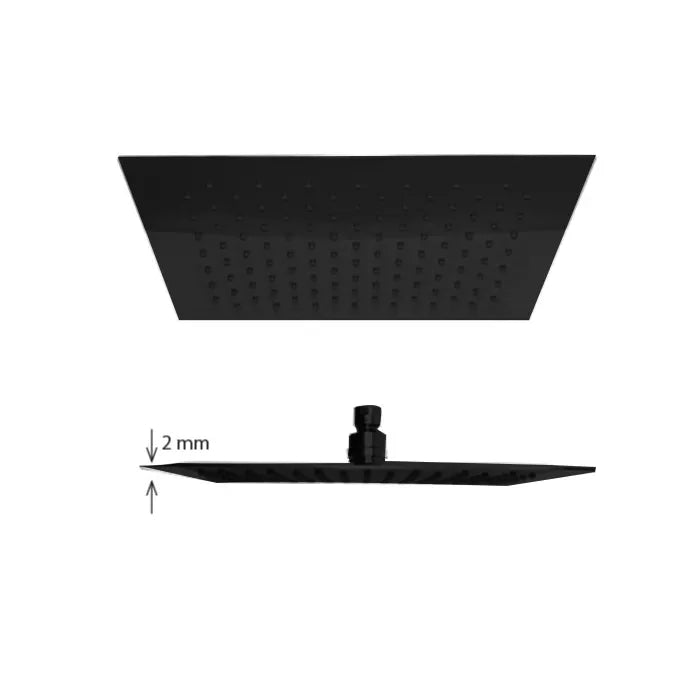 Best-Design RVS Nero Brause 200 regendouche vierkant mat zwart