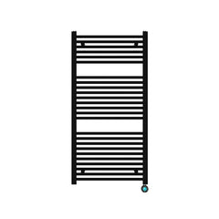Best Design Senden White elektrische radiator zwart 120x60cm 640W