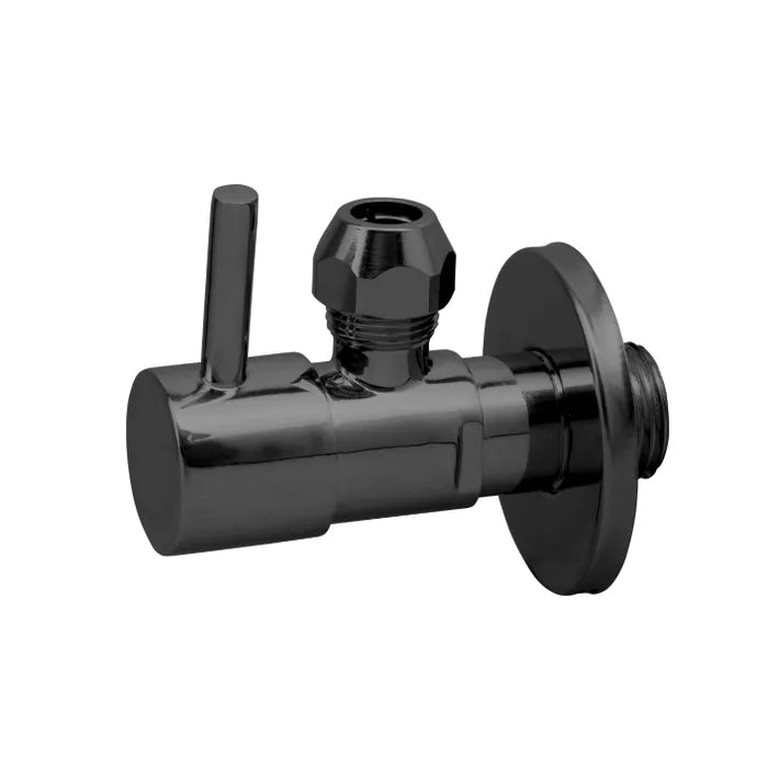 Best Design Solara hoekstopkraan 1/2" x 10mm verouderd ijzer - gunmetal