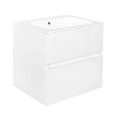 Best Design Splash handleless vanity unit 2 drawers white gloss 60cm