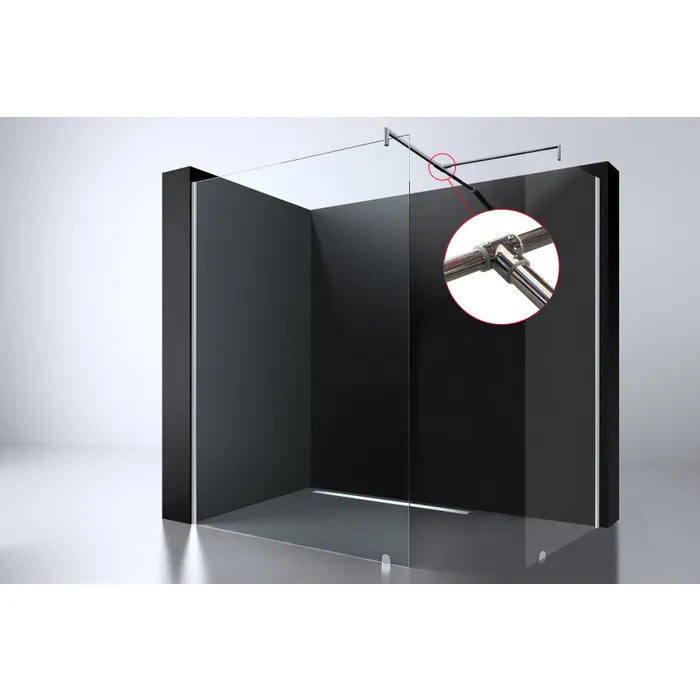 Best Design T-verbindingsstuk tbv muurstang chroom