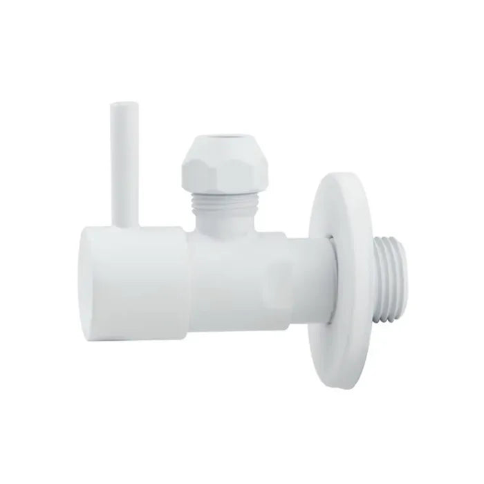 Best Design Solara White hoekstopkraan 1/2" x 3/8" mat wit