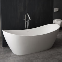 StoneArt Vrijstaande Badkuip BS-526 - mat wit - 185x79