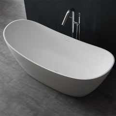 StoneArt Vrijstaande Badkuip BS-526 - mat wit - 185x79