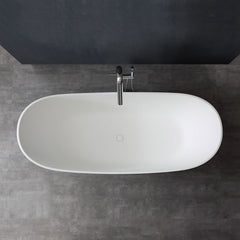 StoneArt Vrijstaande Badkuip BS-526 - mat wit - 185x79