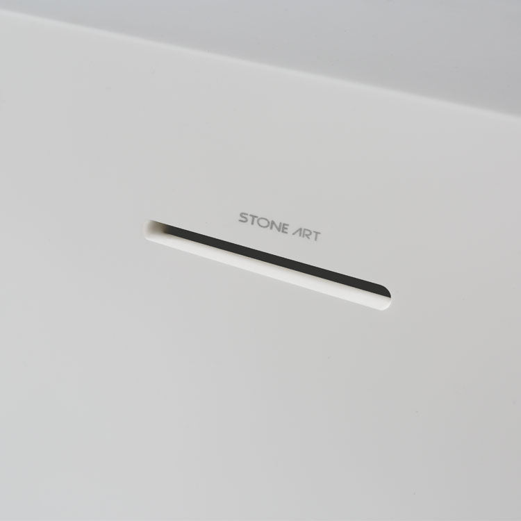 StoneArt Vrijstaande Badkuip BS-526 - mat wit - 185x79