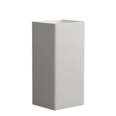 StoneArt Vrijstaand Wastafel LZ507 - wit glanzend - 40x40cm