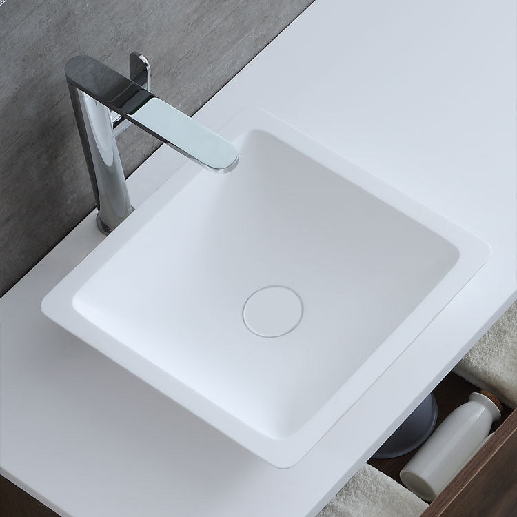 StoneArt waskom LC115 - solid surface - 38x38cm - vierkant