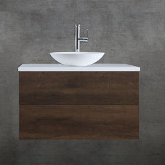 StoneArt solid surface waskom LC116 - glans wit
