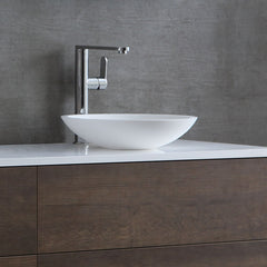 StoneArt solid surface waskom LC116 - glans wit