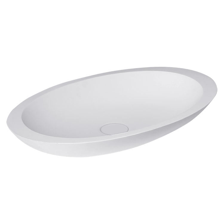 StoneArt solid surface waskom LC117 - mat wit