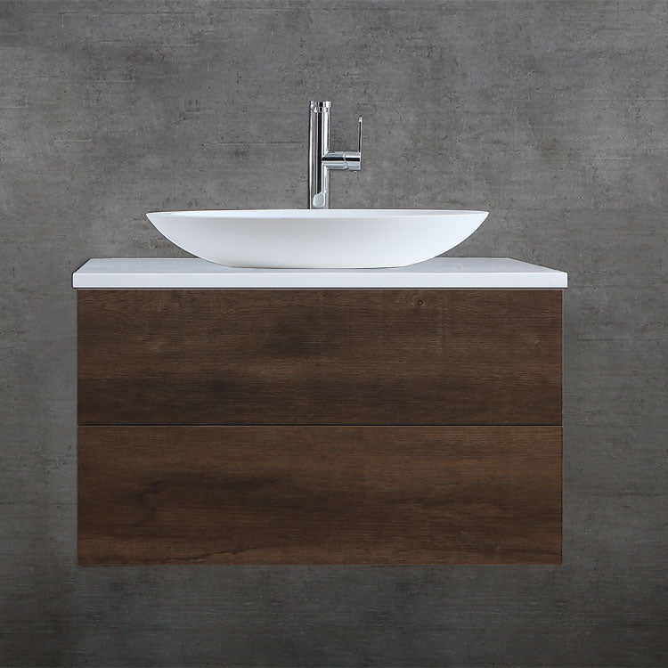 StoneArt solid surface waskom LC117 - mat wit