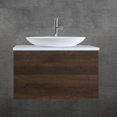 StoneArt solid surface waskom LC117 - mat wit