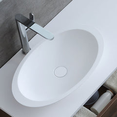 StoneArt solid surface waskom LC117 - mat wit