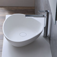 StoneArt solid surface waskom LC154 - glans wit