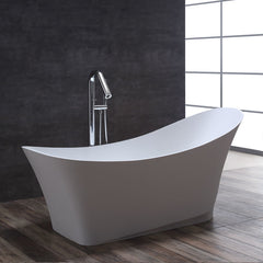 StoneArt Vrijstaand Badkuip BS-501 - mat wit - 165x74