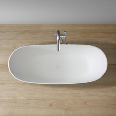 StoneArt Vrijstaande Badkuip BS-526 - zwart-wit mat - 185x79