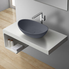 StoneArt Waskom solid surface LC149 /grijs/mat