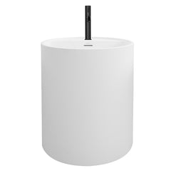 StoneArt Vrijhangende Wastafel LZ250 - wit - 40x42 - met kraangat