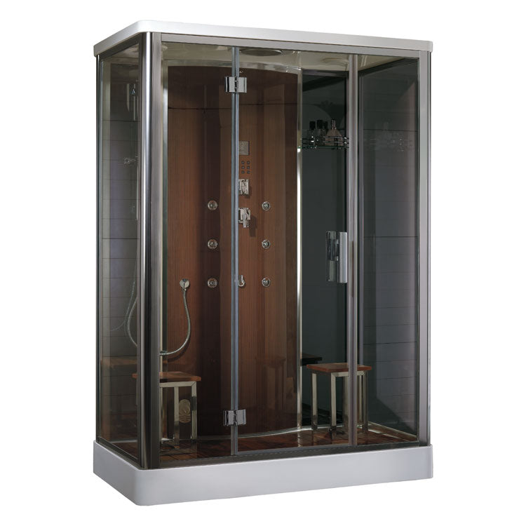 AWT Stoomdouche DZ956F8 - bruin - 150x90