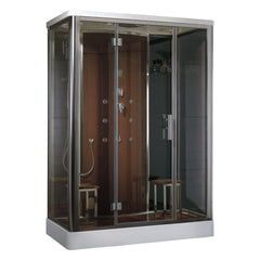 AWT Stoomdouche DZ956F8 - bruin - 150x90