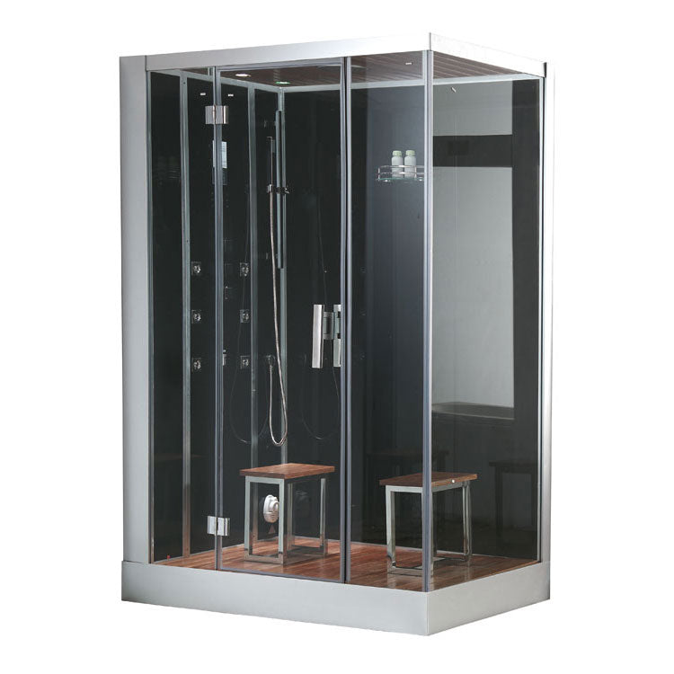 AWT Stoomdouche DZ961F8 zwart/150x90/links