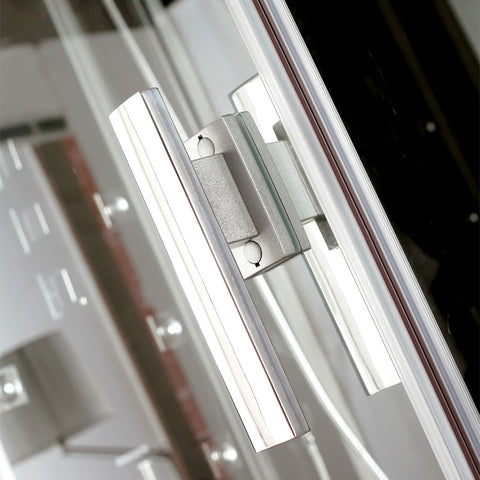 AWT Stoomdouche DZ961F8 zwart/150x90/links