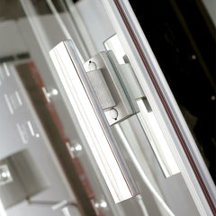 AWT Stoomdouche DZ961F8 zwart/150x90/links