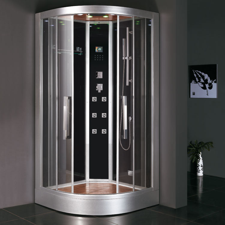 AWT Stoomcabine/douche DZ963F8 zwart/100x100