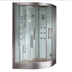 AWT Stoomdouchecabine kwart rond DZ962F8 wit/120x120