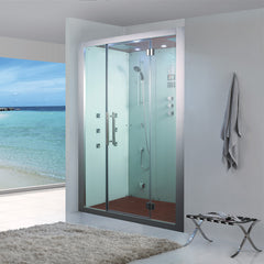 AWT Stoomcabine/douche in nis DZ972F8 wit/150x95
