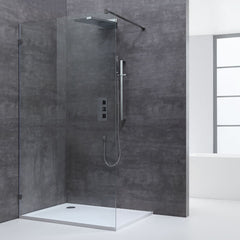 AWT LW inloopdouche profiel loos helderglas/rookglas