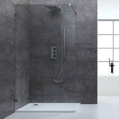 AWT LW inloopdouche profiel loos helderglas/rookglas