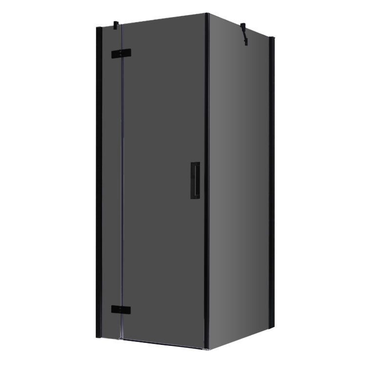 AWT LBS Douchecabine - rookglas/helderglas - 90x90/100x100 - Matzwart/Chroom