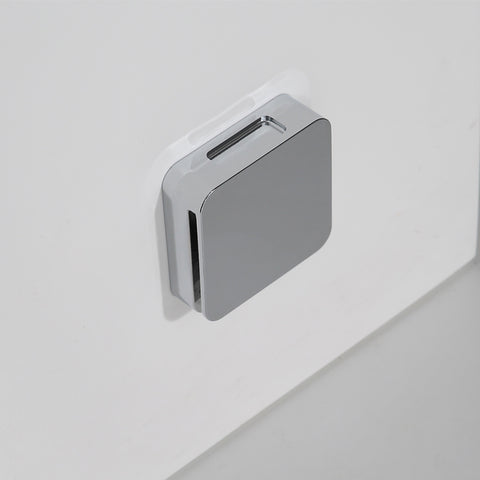 AWT Stoomdouche LD108F15 wit glanzend/90x90/links zonder achterwanden en douchebak