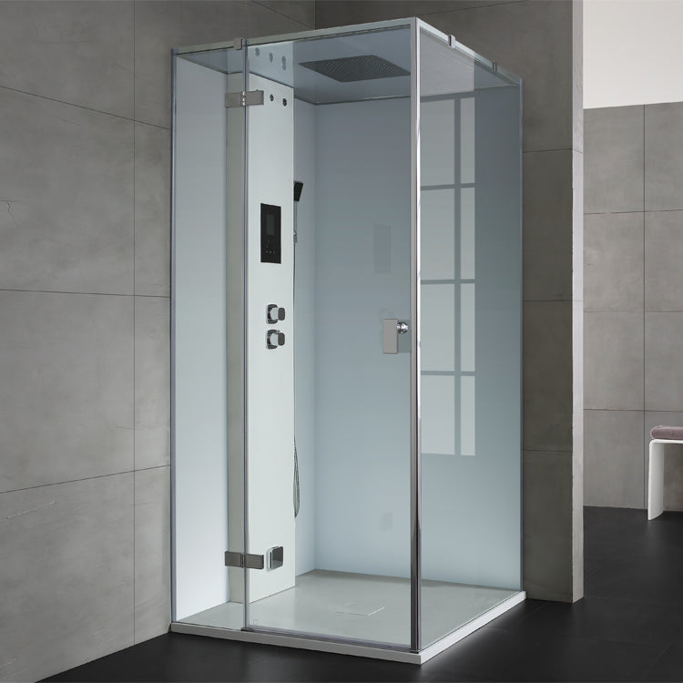 AWT Stoomdouche zonder douchebak LD208F15 wit/90x90/links