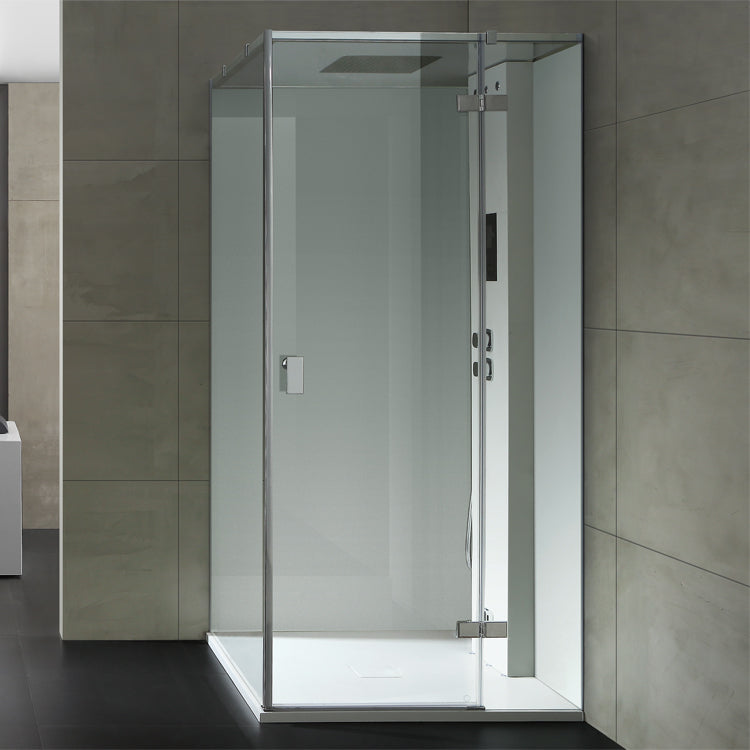 AWT Stoomdouche LD208F15 zonder douchebak wit/90x90/rechts