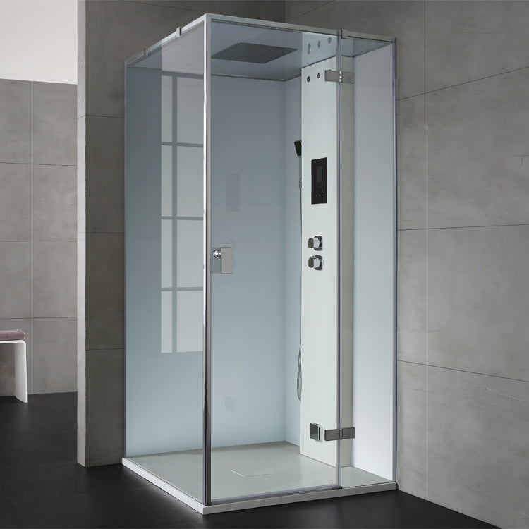 AWT Stoomdouche LD208F15 zonder douchebak wit/90x90/rechts
