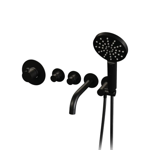 Brauer Edition badthermostaat met uitloop - inbouw - PVD