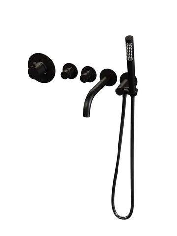 Brauer Edition badthermostaat met uitloop - inbouw - PVD