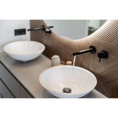 BRAUER Black Edition inbouw wastafelmengkraan met rechte uitloop en rozetten model E2 mat zwart