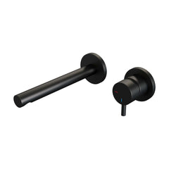 BRAUER Black Edition inbouw wastafelmengkraan met rechte uitloop en rozetten model E2 mat zwart