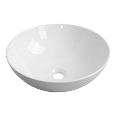 BRAUER Bowl waskom 40 rond keramiek hoogglans wit