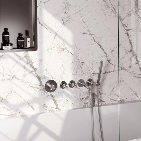 Brauer Edition badthermostaat met uitloop - inbouw - PVD