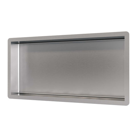 Brauer Brushed Edition Inbouwnis - 60x30cm - geborsteld RVS