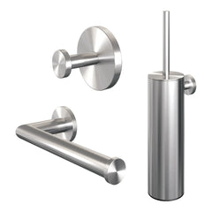 Brauer Brushed edition - Toiletaccessoireset - 3-in-1 -  Geborsteld RVS PVD