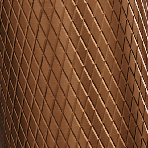 BRAUER Copper Carving Fonteinkraan - inbouw - inkortbaar - 8.5-18.5cm uitloop - Koper geborsteld