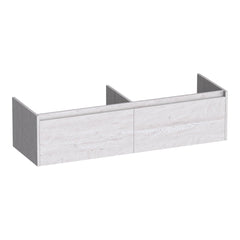 BRAUER Embrace onderkast 140 met 2 softclose lades greeploos en 2 sifon uitsparingen Forest Seashell