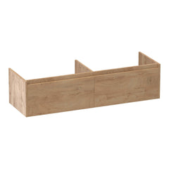 BRAUER Embrace 140 base unit with 2 soft-close handleless drawers and 2 siphon cut-outs Forest Tan