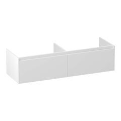 BRAUER Embrace onderkast 140 met 2 softclose lades greeploos en 2 sifon uitsparingen mat wit